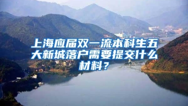 上海应届双一流本科生五大新城落户需要提交什么材料？