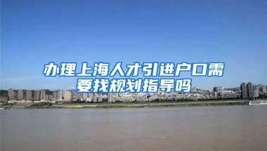 办理上海人才引进户口需要找规划指导吗