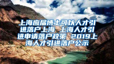 上海应届博士可以人才引进落户上海 上海人才引进申请落户政策 2019上海人才引进落户公示