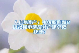 「上海落户」中级职称和2倍社保申请居转户哪个更快速？