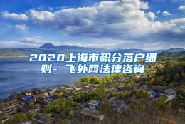 2020上海市积分落户细则- 飞外网法律咨询