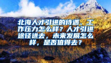 北海人才引进的待遇、工作压力怎么样？人才引进途径进去，未来发展怎么样，是否值得去？