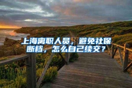 上海离职人员，避免社保断档，怎么自己续交？