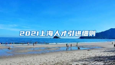 2021上海人才引进细则