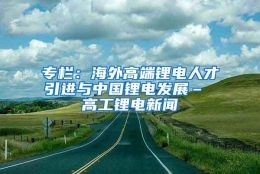 专栏：海外高端锂电人才引进与中国锂电发展– 高工锂电新闻