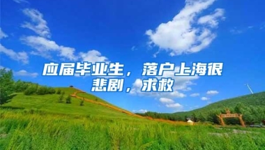 应届毕业生，落户上海很悲剧，求救