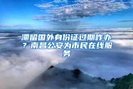 滞留国外身份证过期咋办？南昌公安为市民在线服务