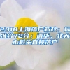 2018上海落户新政：标准分72分；清华、北大本科生直接落户