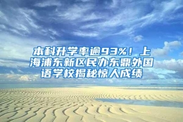 本科升学率逾93%！上海浦东新区民办东鼎外国语学校揭秘惊人成绩