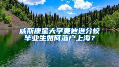 威斯康星大学麦迪逊分校毕业生如何落户上海？