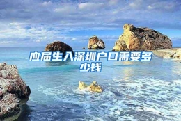 应届生入深圳户口需要多少钱