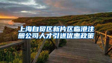 上海自贸区新片区临港注册公司人才引进优惠政策