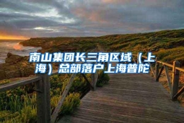 南山集团长三角区域（上海）总部落户上海普陀