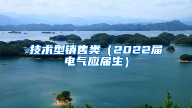 技术型销售类（2022届电气应届生）