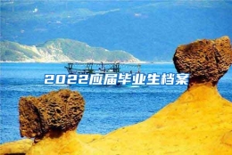 2022应届毕业生档案