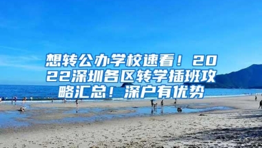 想转公办学校速看！2022深圳各区转学插班攻略汇总！深户有优势