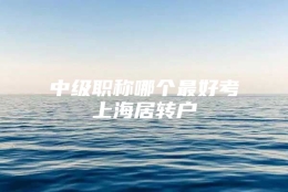 中级职称哪个最好考上海居转户