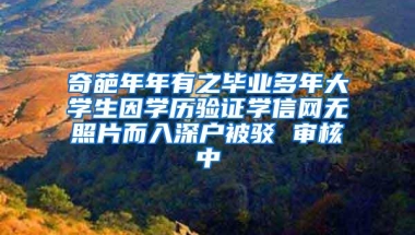 奇葩年年有之毕业多年大学生因学历验证学信网无照片而入深户被驳 审核中