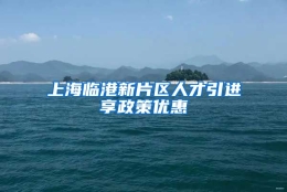 上海临港新片区人才引进享政策优惠