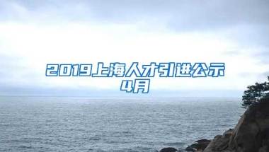 2019上海人才引进公示4月