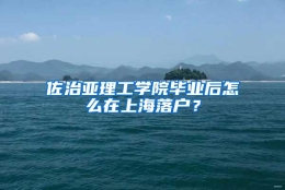 佐治亚理工学院毕业后怎么在上海落户？