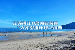 江苏镇江11名海归获省“人才引进计划”资助