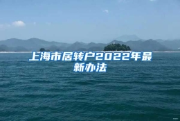 上海市居转户2022年最新办法