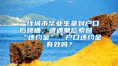 一线城市毕业生拿到户口后跳槽，遭遇单位索赔“违约金”，户口违约金有效吗？