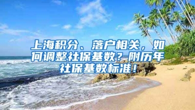 上海积分、落户相关，如何调整社保基数？附历年社保基数标准！