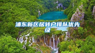 浦东新区居转户排队优先级