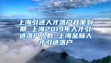 上海引进人才落户政策到期 上海2019年人才引进落户人数 上海金脉人才引进落户