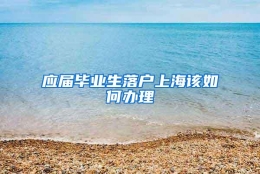 应届毕业生落户上海该如何办理