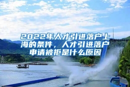 2022年人才引进落户上海的条件，人才引进落户申请被拒是什么原因