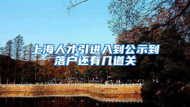 上海人才引进入到公示到落户还有几道关