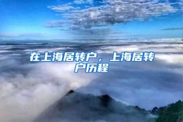 在上海居转户，上海居转户历程