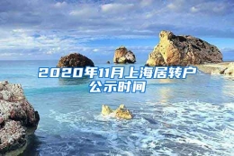 2020年11月上海居转户公示时间