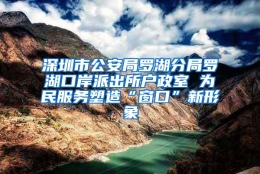 深圳市公安局罗湖分局罗湖口岸派出所户政室 为民服务塑造“窗口”新形象