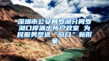 深圳市公安局罗湖分局罗湖口岸派出所户政室 为民服务塑造“窗口”新形象