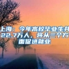 上海：今年高校毕业生共22.7万人，将从三个方面促进就业