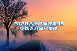 2020入深户新政策35岁以下入深户条件