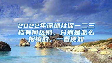 2022年深圳社保一二三档有何区别，分别是怎么报销的，一看便知