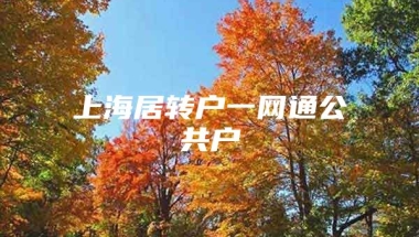 上海居转户一网通公共户