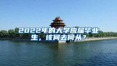 2022年的大学应届毕业生，该何去何从？