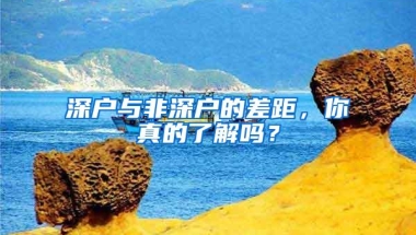 深户与非深户的差距，你真的了解吗？