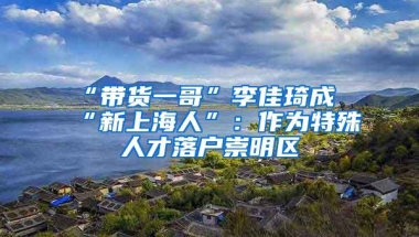 “带货一哥”李佳琦成“新上海人”：作为特殊人才落户崇明区