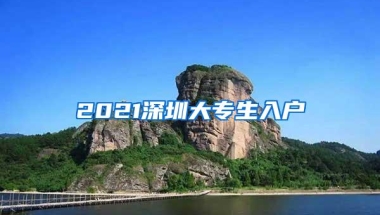 2021深圳大专生入户