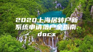 2020上海居转户新系统申请落户全指南.docx