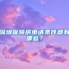 深圳保障房申请条件都有哪些？