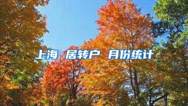 上海 居转户 月份统计