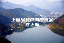 上海居转户调档档案在上海